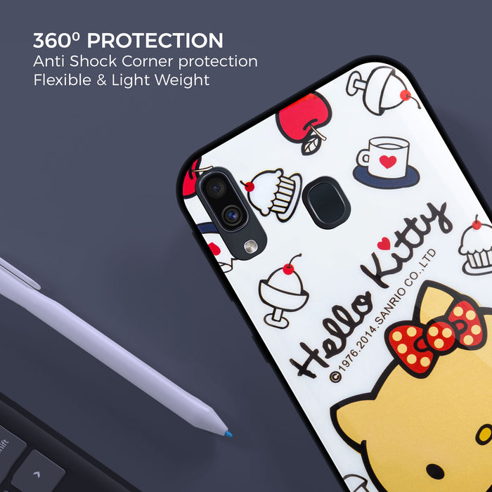 Designer Soft TPU Fancy Back Case Cover for Samsung A20