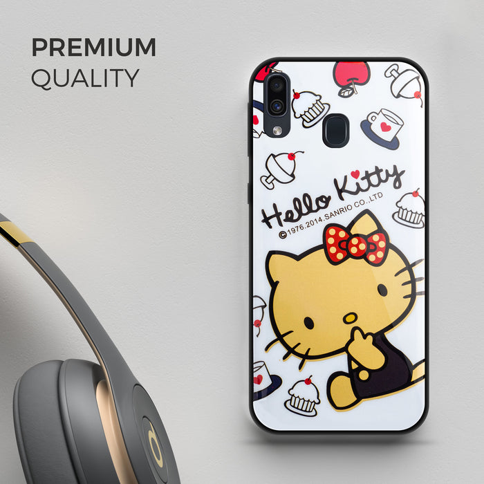 Designer Soft TPU Fancy Back Case Cover for Samsung A20