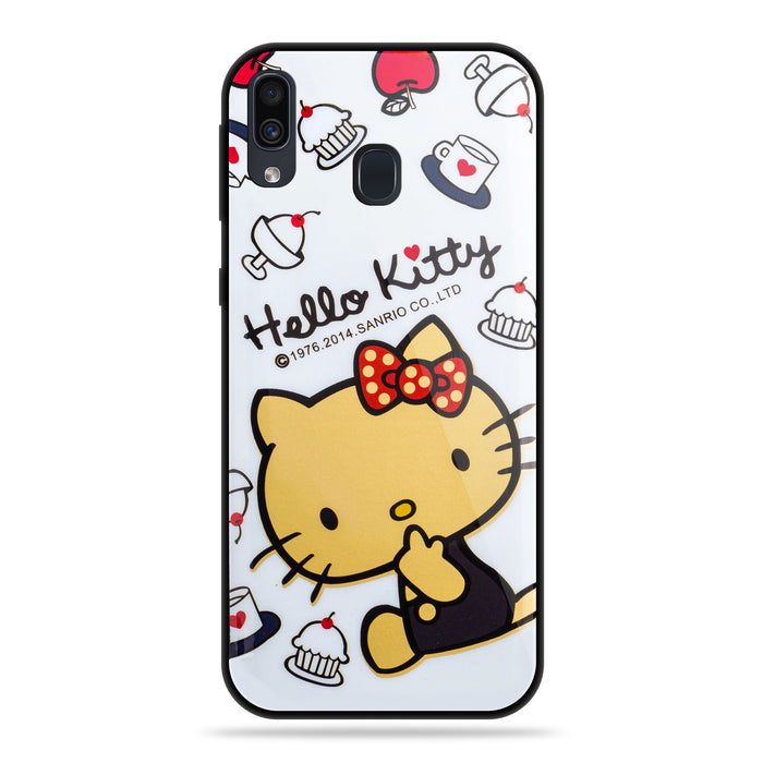 Designer Soft TPU Fancy Back Case Cover for Samsung A20