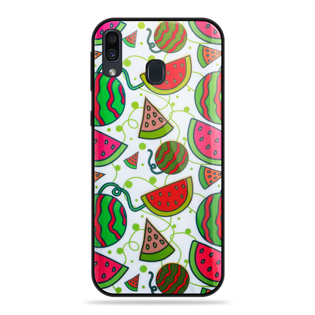 Designer Soft TPU Fancy Back Case Cover for Samsung A20