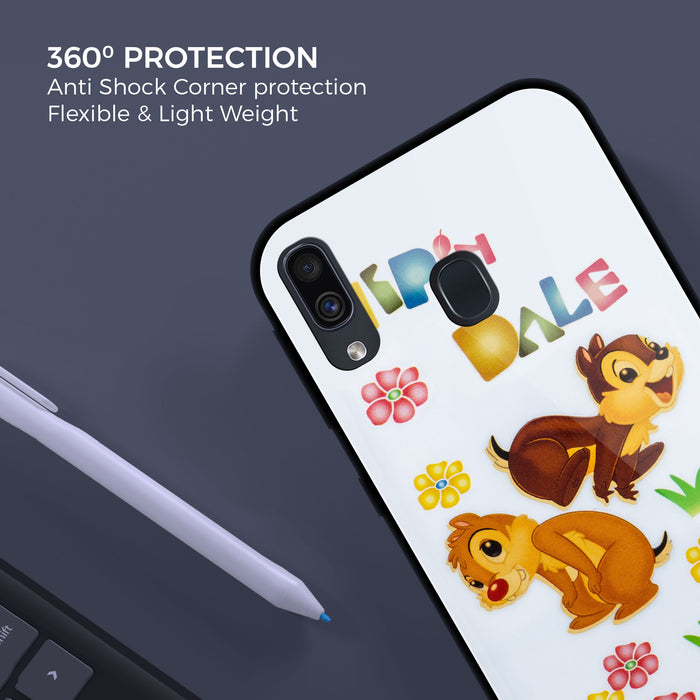 Designer Soft TPU Fancy Back Case Cover for Samsung A20