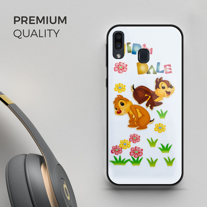 Designer Soft TPU Fancy Back Case Cover for Samsung A20