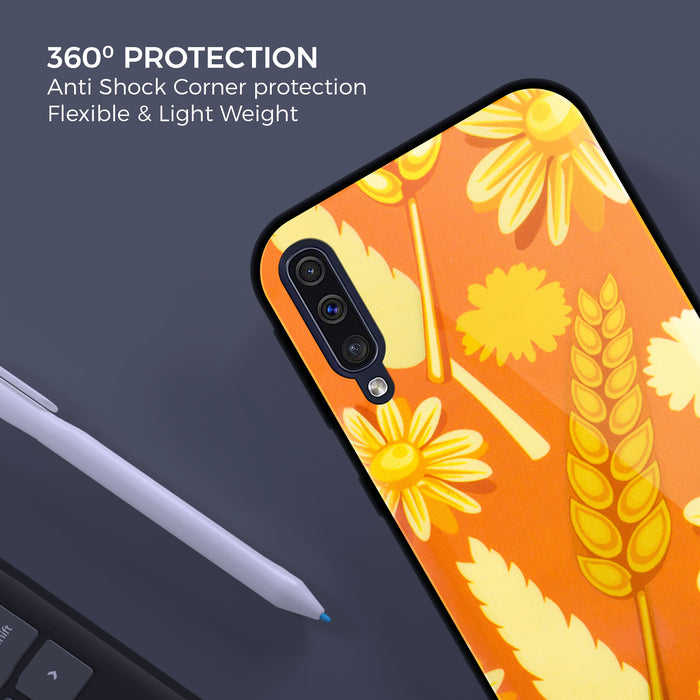 Designer Soft TPU Fancy Back Case Cover for Samsung A50