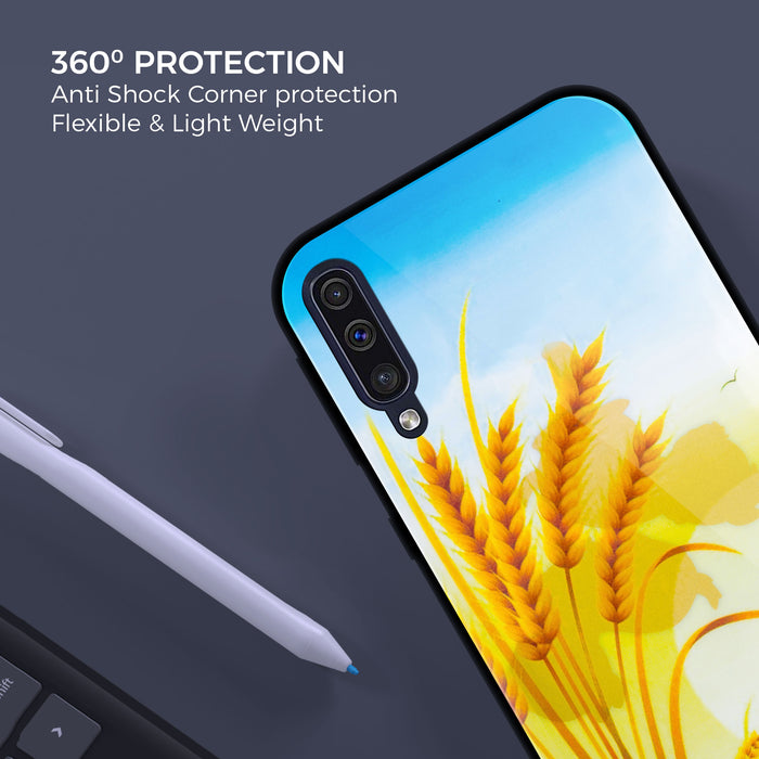 Designer Soft TPU Fancy Back Case Cover for Samsung A50