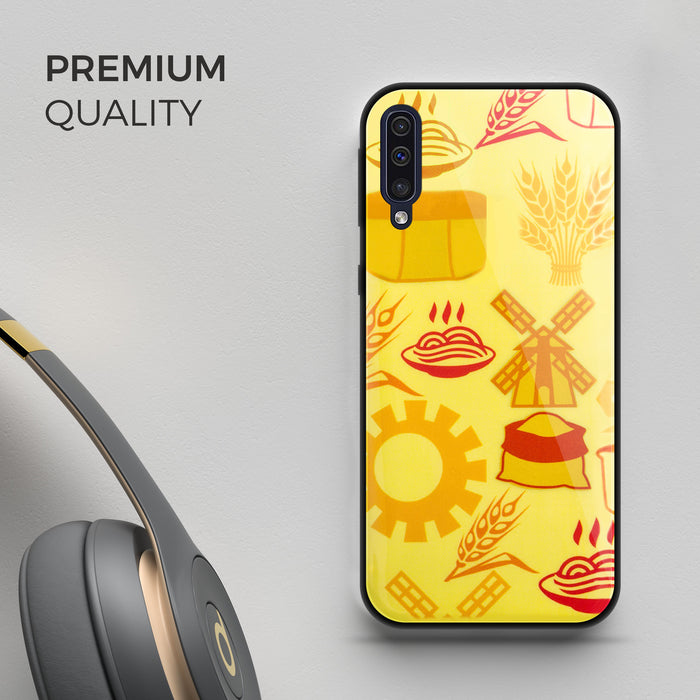 Designer Soft TPU Fancy Back Case Cover for Samsung A50