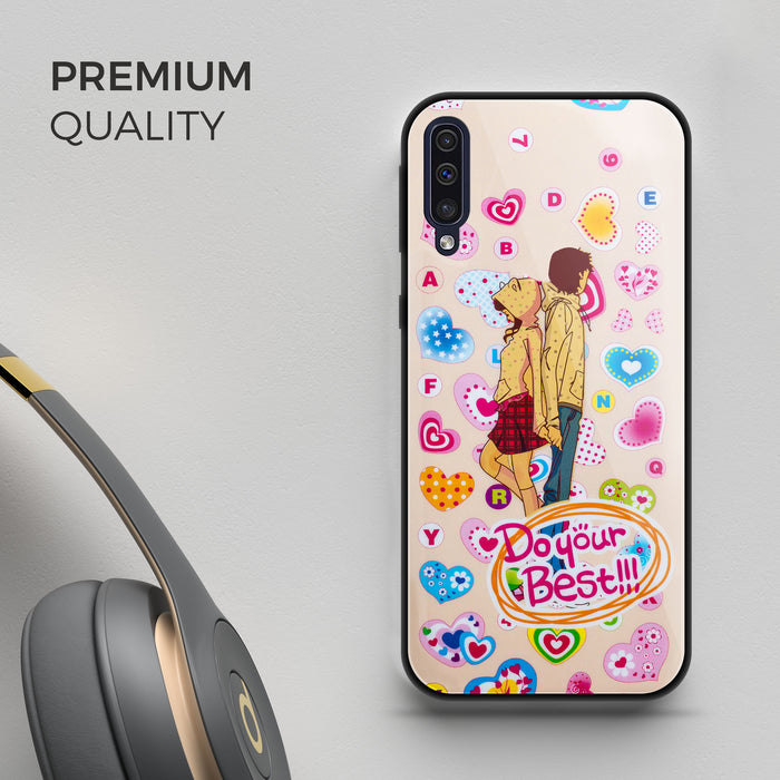 Designer Soft TPU Fancy Back Case Cover for Samsung A50