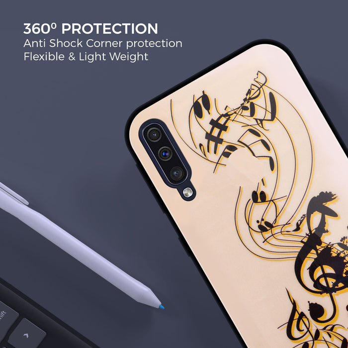 Designer Soft TPU Fancy Back Case Cover for Samsung A50