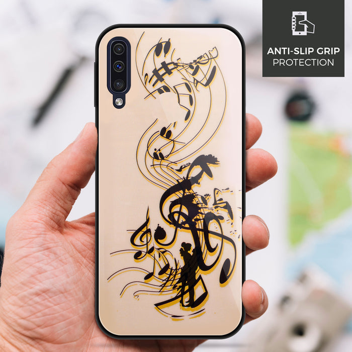 Designer Soft TPU Fancy Back Case Cover for Samsung A50