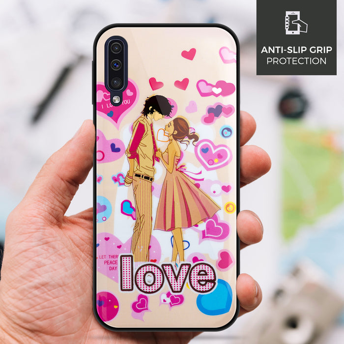 Designer Soft TPU Fancy Back Case Cover for Samsung A50