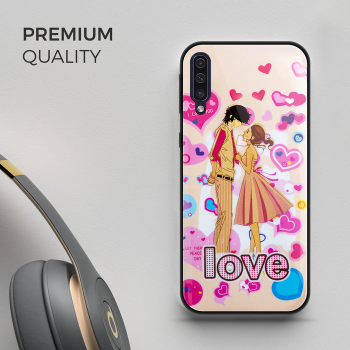 Designer Soft TPU Fancy Back Case Cover for Samsung A50