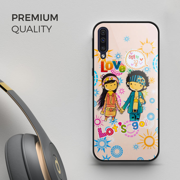 Designer Soft TPU Fancy Back Case Cover for Samsung A50