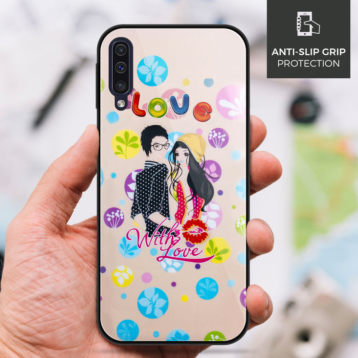 Designer Soft TPU Fancy Back Case Cover for Samsung A50