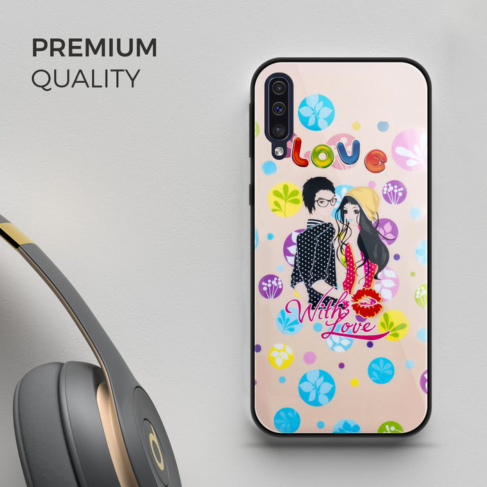 Designer Soft TPU Fancy Back Case Cover for Samsung A50