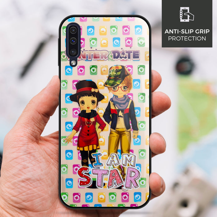 Designer Soft TPU Fancy Back Case Cover for Samsung A50