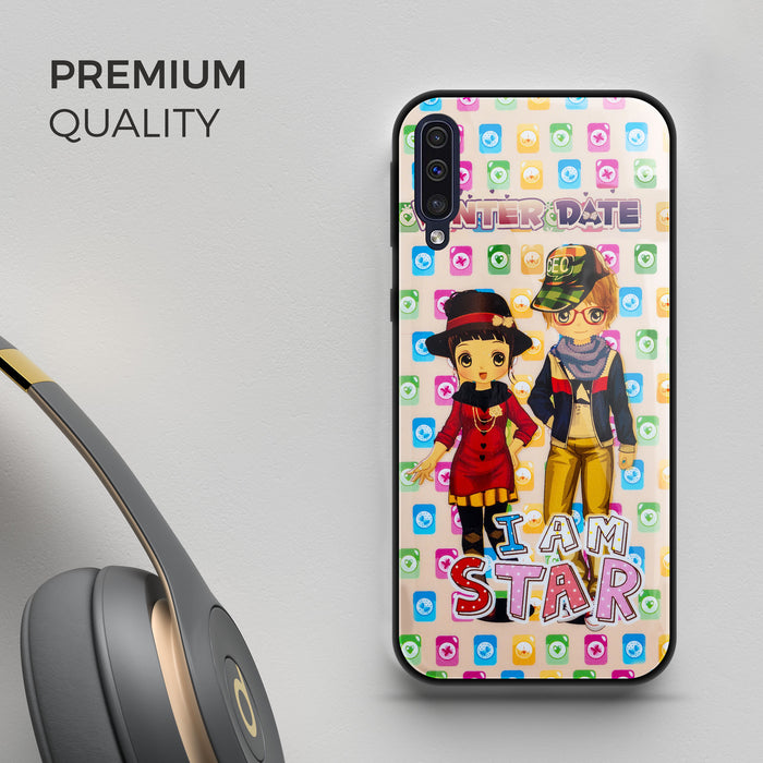 Designer Soft TPU Fancy Back Case Cover for Samsung A50