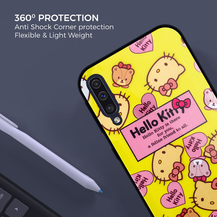 Designer Soft TPU Fancy Back Case Cover for Samsung A50