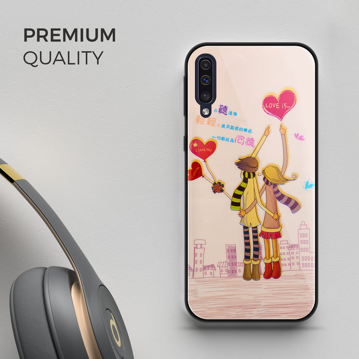 Designer Soft TPU Fancy Back Case Cover for Samsung A50