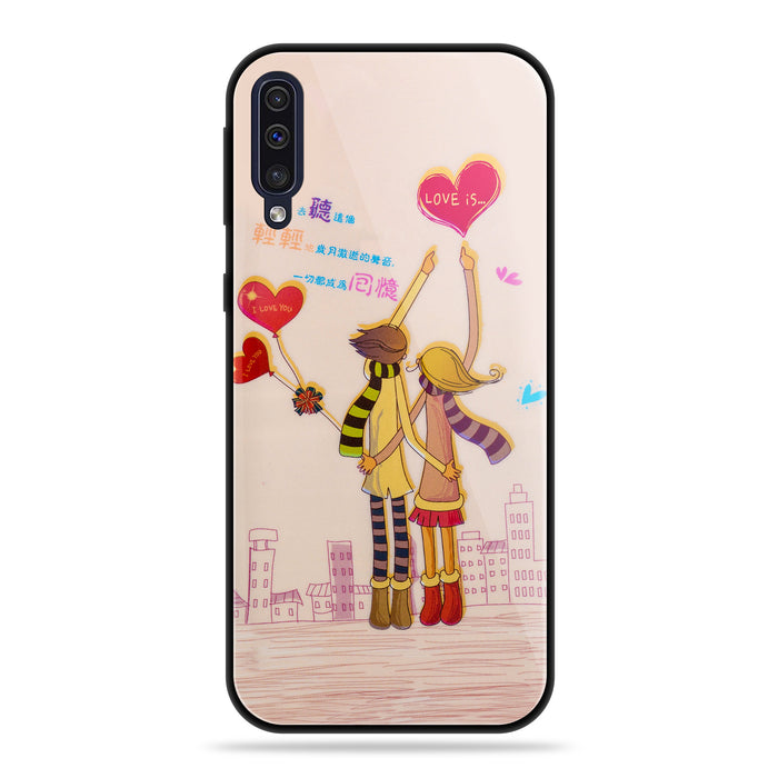 Designer Soft TPU Fancy Back Case Cover for Samsung A50