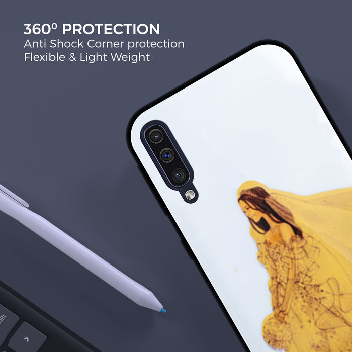 Designer Soft TPU Fancy Back Case Cover for Samsung A50