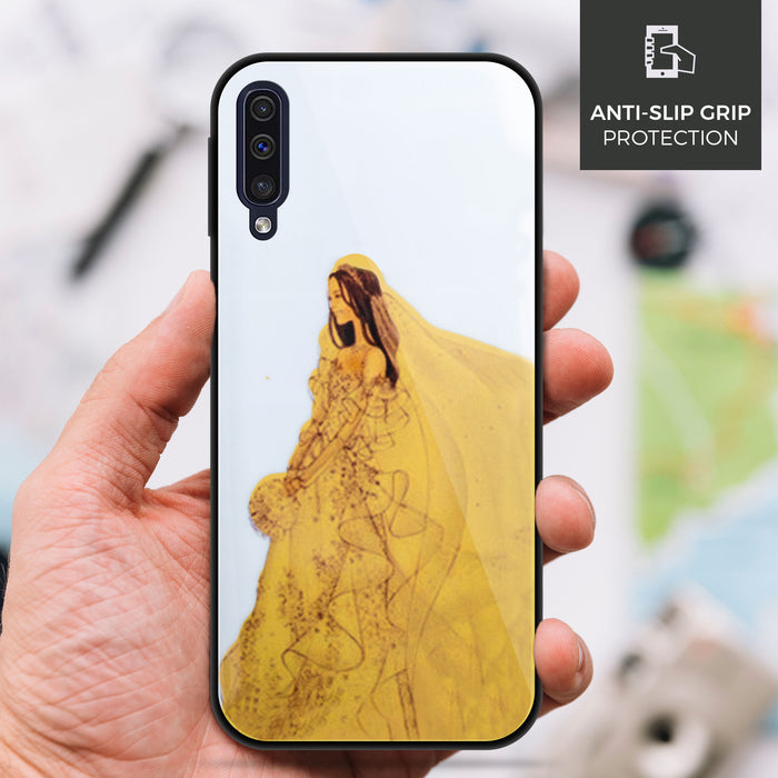 Designer Soft TPU Fancy Back Case Cover for Samsung A50