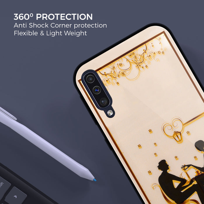Designer Soft TPU Fancy Back Case Cover for Samsung A50