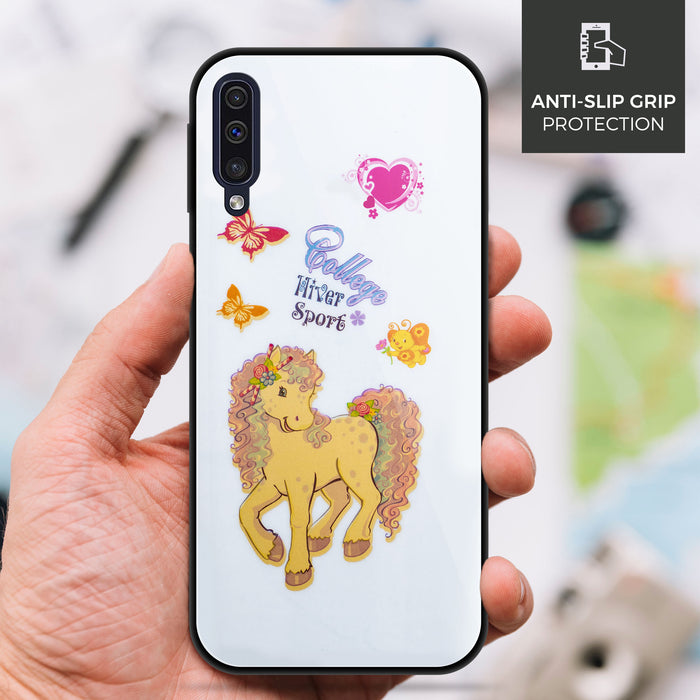 Designer Soft TPU Fancy Back Case Cover for Samsung A50