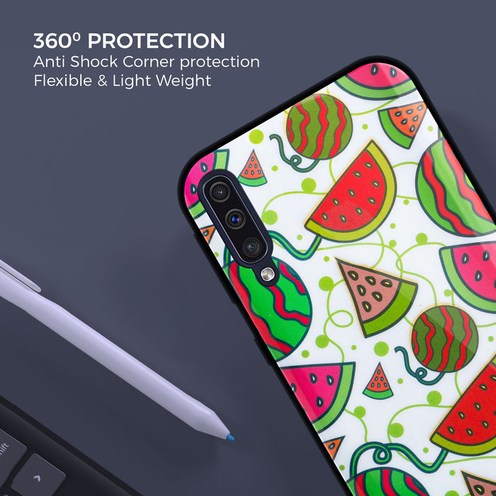 Designer Soft TPU Fancy Back Case Cover for Samsung A50