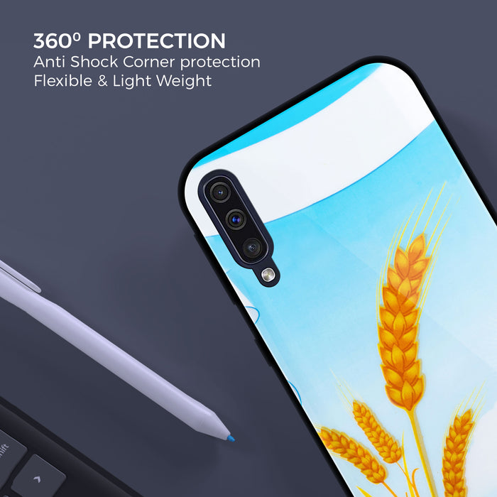 Designer Soft TPU Fancy Back Case Cover for Samsung A50