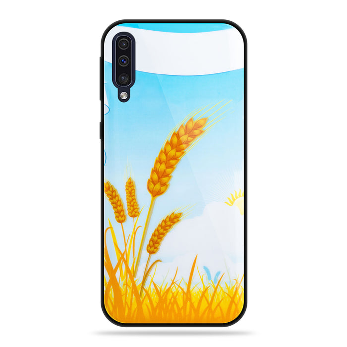 Designer Soft TPU Fancy Back Case Cover for Samsung A50 (24 PCS. SET)