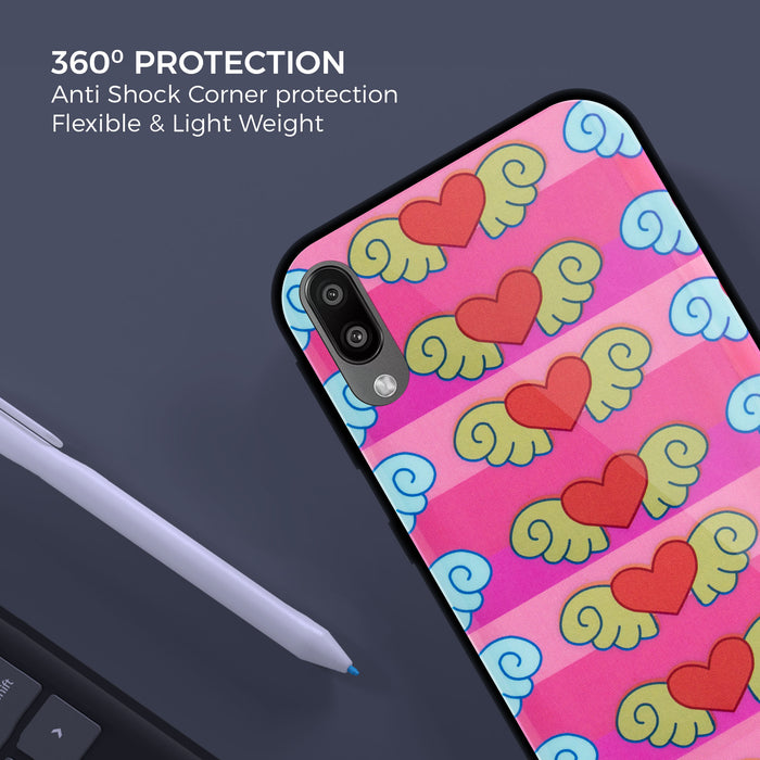 Designer Soft TPU Fancy Back Case Cover for Samsung M10