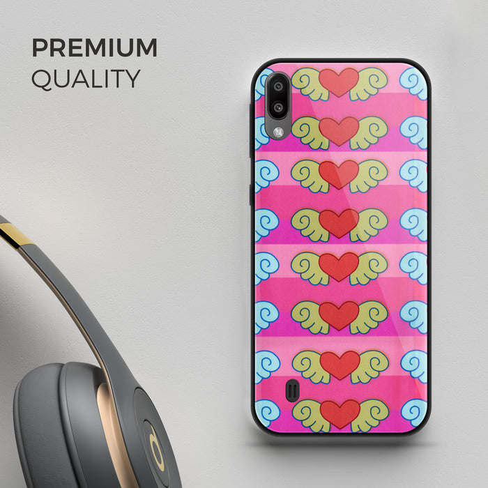 Designer Soft TPU Fancy Back Case Cover for Samsung M10