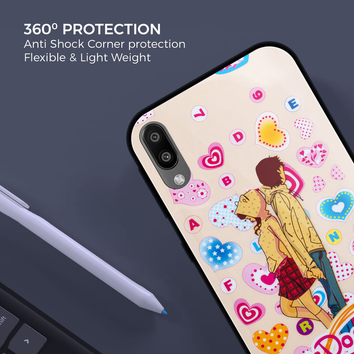 Designer Soft TPU Fancy Back Case Cover for Samsung M10