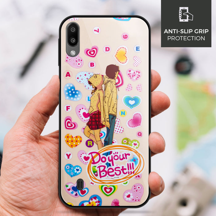 Designer Soft TPU Fancy Back Case Cover for Samsung M10