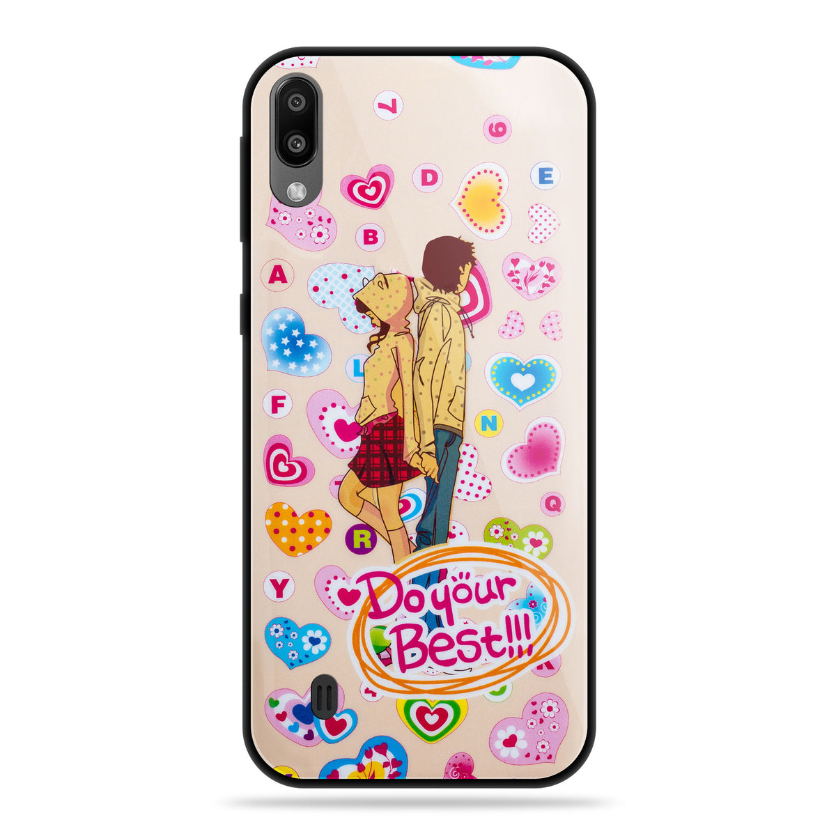 Designer Soft TPU Fancy Back Case Cover for Samsung M10