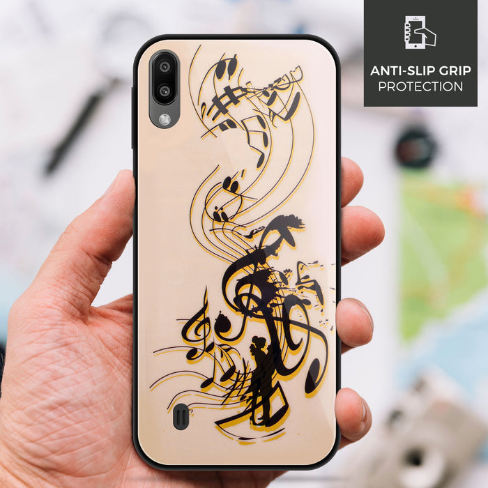 Designer Soft TPU Fancy Back Case Cover for Samsung M10