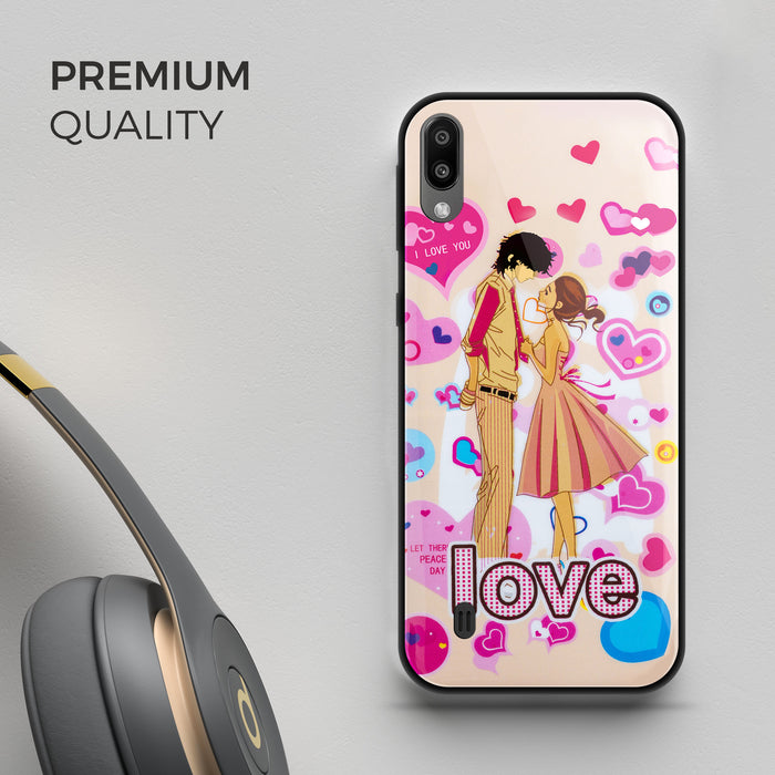 Designer Soft TPU Fancy Back Case Cover for Samsung M10