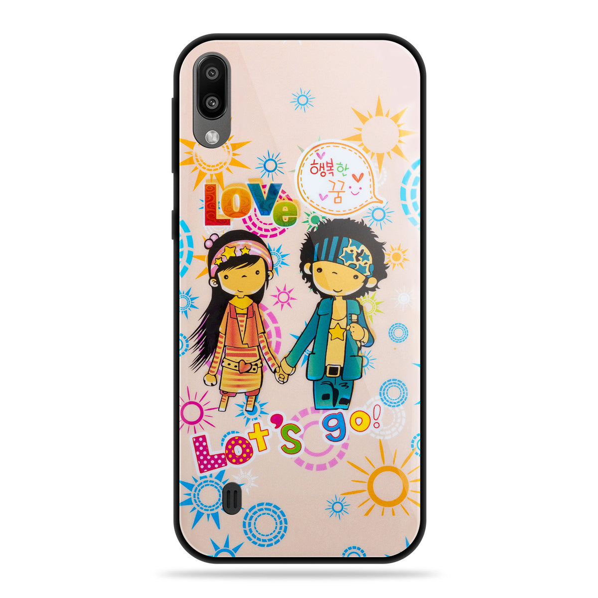 Designer Soft TPU Fancy Back Case Cover for Samsung M10