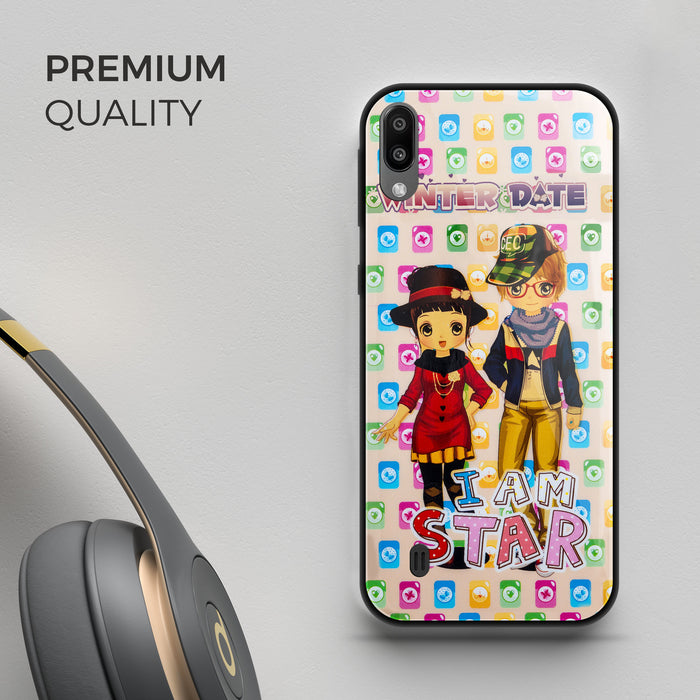 Designer Soft TPU Fancy Back Case Cover for Samsung M10