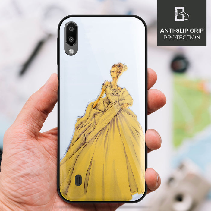 Designer Soft TPU Fancy Back Case Cover for Samsung M10