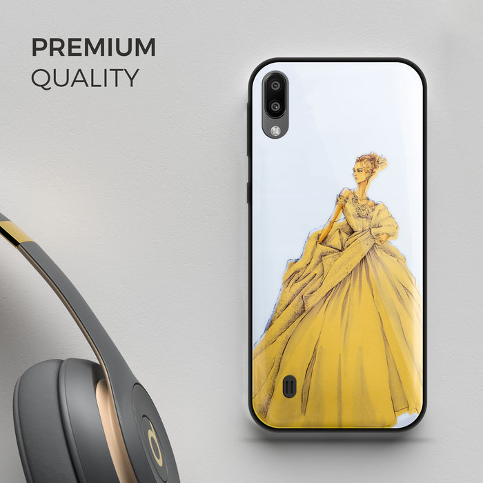 Designer Soft TPU Fancy Back Case Cover for Samsung M10