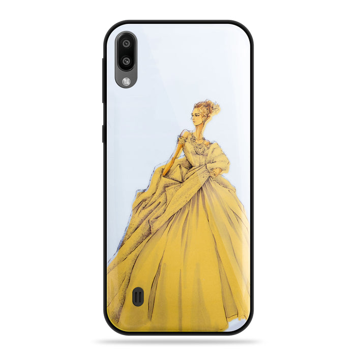 Designer Soft TPU Fancy Back Case Cover for Samsung M10