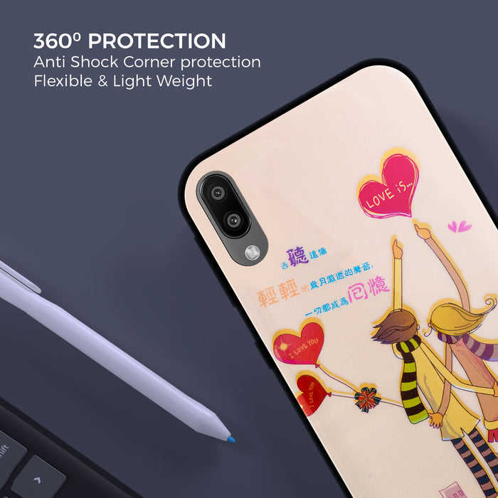 Designer Soft TPU Fancy Back Case Cover for Samsung M10