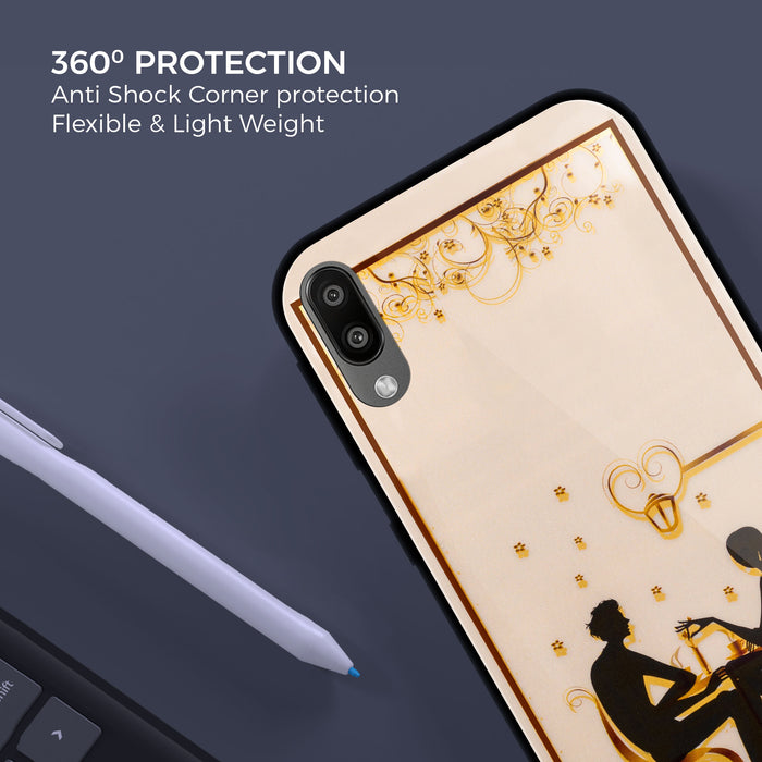 Designer Soft TPU Fancy Back Case Cover for Samsung M10