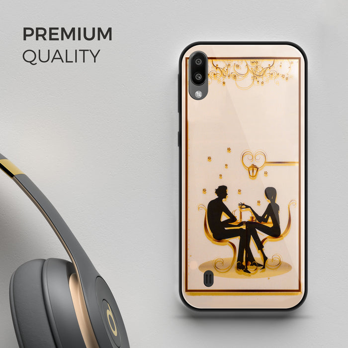 Designer Soft TPU Fancy Back Case Cover for Samsung M10