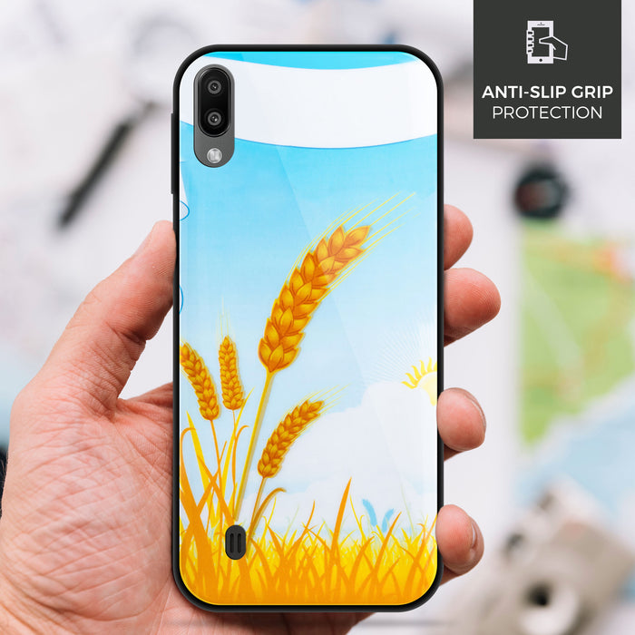 Designer Soft TPU Fancy Back Case Cover for Samsung M10