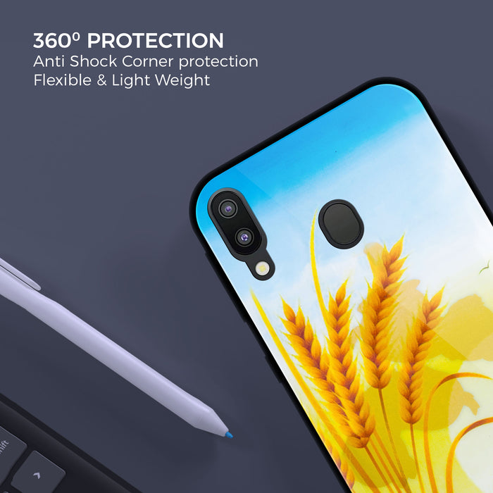 Designer Soft TPU Fancy Back Case Cover for Samsung M20