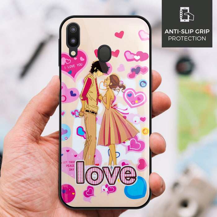 Designer Soft TPU Fancy Back Case Cover for Samsung M20