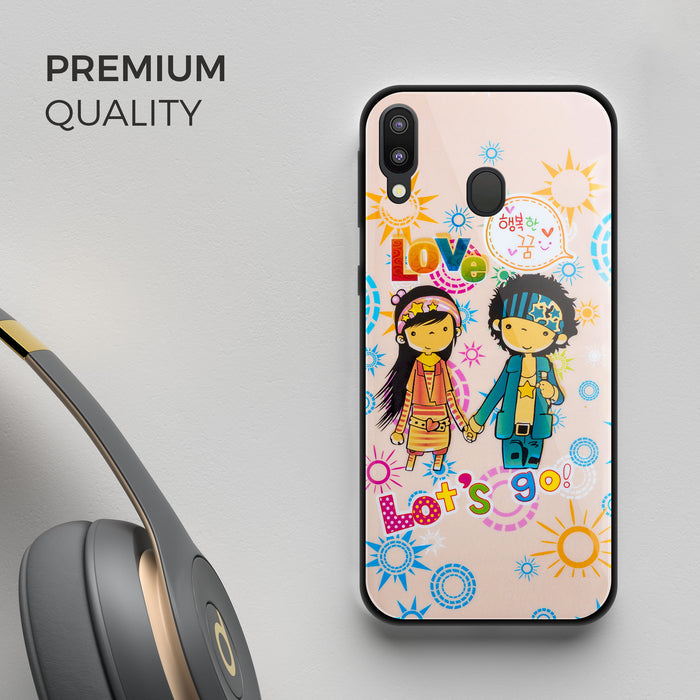 Designer Soft TPU Fancy Back Case Cover for Samsung M20