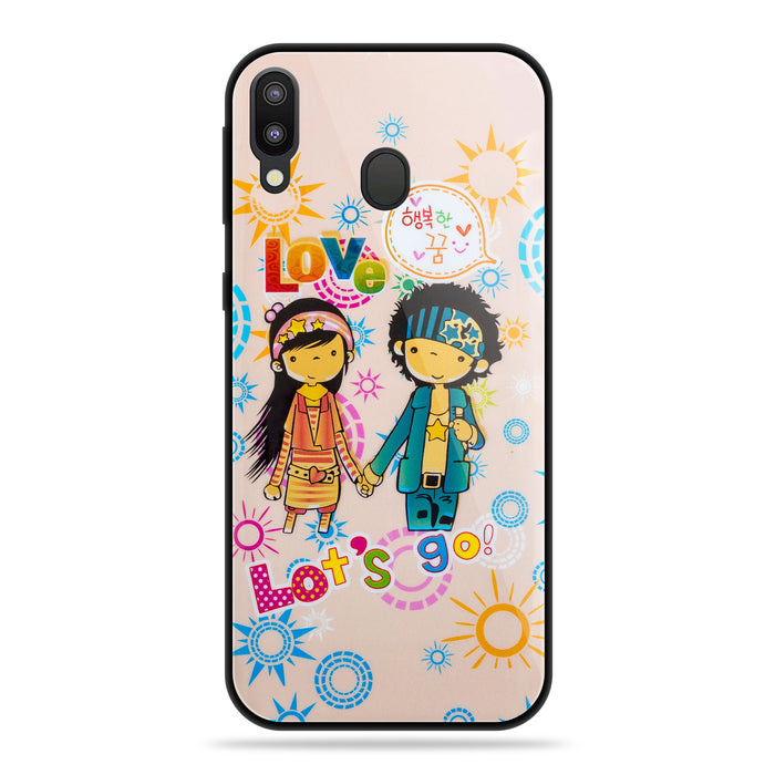 Designer Soft TPU Fancy Back Case Cover for Samsung M20