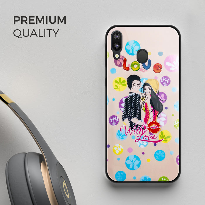 Designer Soft TPU Fancy Back Case Cover for Samsung M20